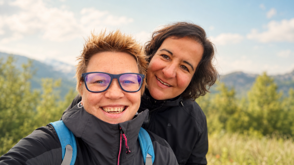 Jessi und Maike von Und jetzt ich in den Bergen